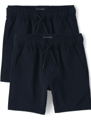 Shorts deportivos sin cierres de secado rápido para bebés y niños pequeños