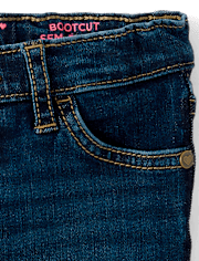 Pack de 2 vaqueros con corte tipo bota para bebés y niñas pequeñas