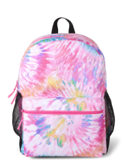 Girls Rainbow Tie Dye Backpack 2-Piece Set