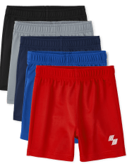 Baby And Toddler Boys Basketball Shorts 5-Pack