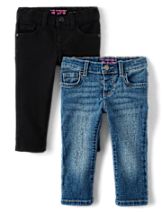 Baby And Toddler Girls Skinny Jeans 2-Pack