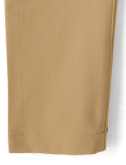 Pantalones chinos ajustados de secado rápido para uniforme para niños, paquete de 3