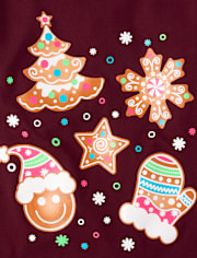 Girls Christmas Doodle Graphic Tee 3-Pack