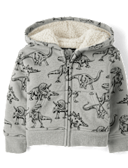 Baby And Toddler Boys Dino Fleece 2-Piece Outfit Set