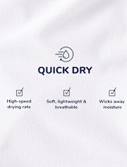 Boys Quick Dry Mesh Raglan Top 3-Pack