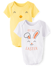 Baby Easter Graphic Bodysuit 2-Pack