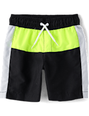 Boys Colorblock Rashguard Swimsuit