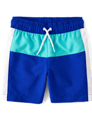Boys Colorblock Rashguard Swimsuit