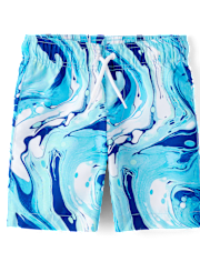 Boys Marble Rashguard Swimsuit