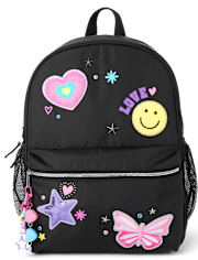 Girls Icon Patch Backpack 2-Piece Set