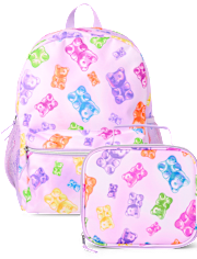 Girls Candy Bear Backpack 2-Piece Set