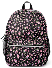 Girls Floral Backpack 2-Piece Set