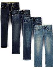 Boys Straight Jeans 4-Pack
