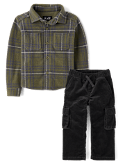 Baby And Toddler Plaid 2-Piece Outfit Set