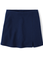 Girls Uniform Ponte Knit A Line Skort 2-Pack