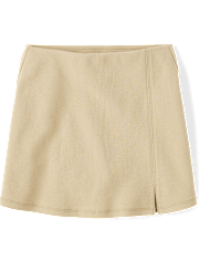 Girls Uniform Ponte Knit A Line Skort 2-Pack