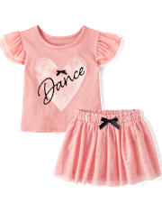 Toddler Girls Dance 2-Piece Outfit Set