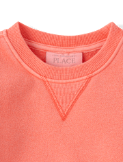 Baby And Toddler Garment Dyed Premium Fleece 2-Piece Outfit Set