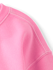 Toddler Girls Garment Dyed Premium Fleece 2-Piece Outfit Set