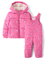 Toddler Girls Rainbow 2-Piece Snow Set
