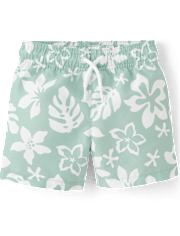 Baby And Toddler Boys Tropical 2-Piece Cabana Set