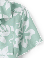 Baby And Toddler Boys Tropical 2-Piece Cabana Set