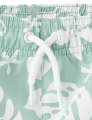 Baby And Toddler Boys Tropical Rashguard Swimsuit