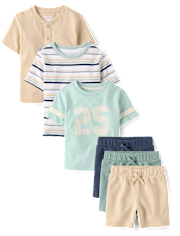 Baby And Toddler Boys Sports 6-Piece Outfit Set