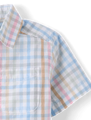 Baby And Toddler Boys Gingham 2-Piece Outfit Set