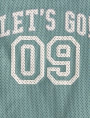 Kids Quick Dry Side Stripe Mesh 2-Piece Outfit Set