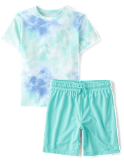 Boys Tie Dye 2-Piece Outfit Set