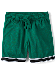 Boys Quick Dry Striped Hem 2-Piece Outfit Set