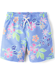 Boys Tropical Rashguard Swimsuit