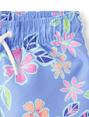 Boys Tropical Rashguard Swimsuit