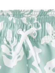 Boys Tropical Rashguard Swimsuit