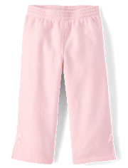 Toddler Girls Bow Premium Fleece 2-Piece Outfit Set