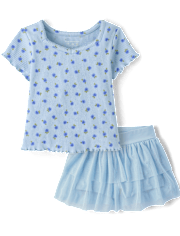 Toddler Girls Floral 2-Piece Outfit Set