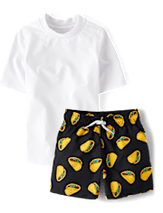 Boys Taco Rashguard Swimsuit