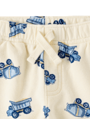 Baby And Toddler Boys Construction Vehicle French Terry 2-Piece Outfit Set
