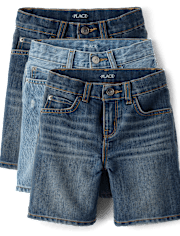 Boys Jean Shorts 3-Pack