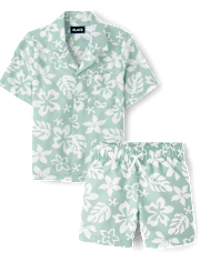 Boys Tropical 2-Piece Cabana Set