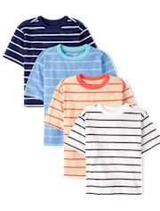 Boys Striped Tee 4-Pack