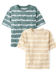 Boys Tie Dye Striped Tee 2-Pack