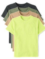 Boys Pocket Tee 4-Pack
