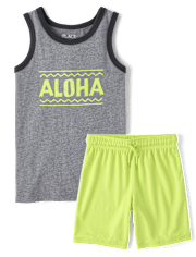 Boys Aloha 2-Piece Outfit Set