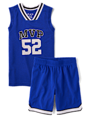 Kids Quick Dry MVP Varsity Mesh 2-Piece Outfit Set
