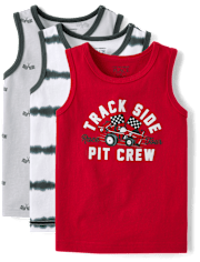 Baby And Toddler Boys Racecar 6-Piece Outfit Set