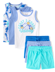 Baby And Toddler Boys Coastal 6-Piece Outfit Set