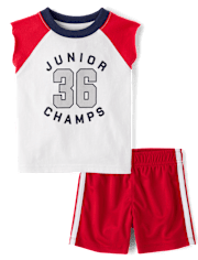 Baby And Toddler Boys Junior Champs Varsity 2-Piece Outfit Set