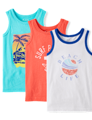 Boys Graphic Tank Top 3-Pack